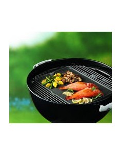 Plancha de hierro colado reversible para barbacoas de carbón 2